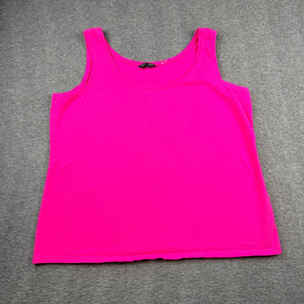 NIC+ZOE Pink Sleeveless Women's Size 1X Tank Top Scoop Neck Plus